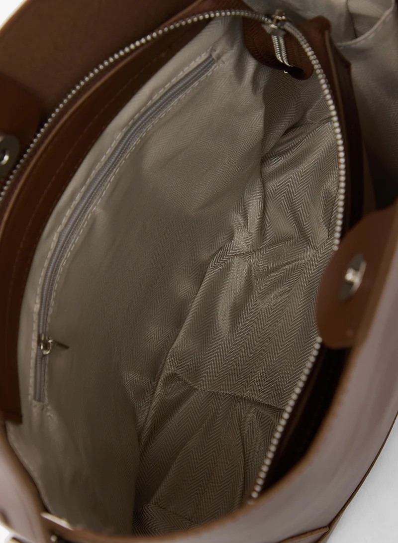 ELLA Brown slouch bucket bag for Women | Best Price UAE